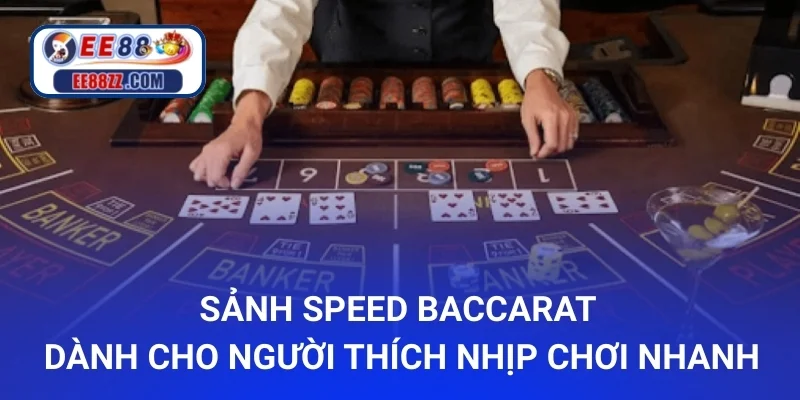 Sảnh Speed Baccarat dành cho người thích nhịp chơi nhanh